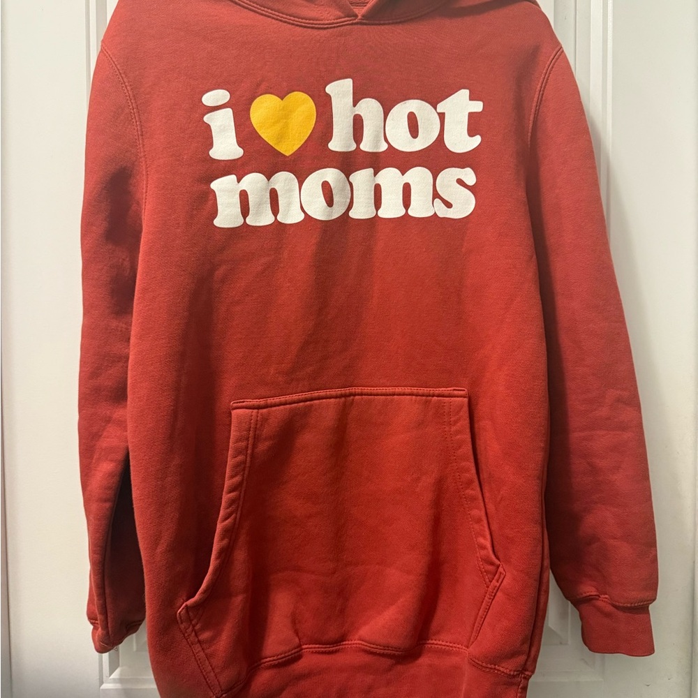 Red Hoodie with Graphic Print